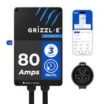 Grizzl-E Ultimate Level 2 Fastest 80A / 19.2 kW Electric Vehicle (EV) Charger, UL Tested and Certified, Metal Case, Indoor/Outdoor Electric Car Fast Charging Station, Hardwired, Classic Black, J1772