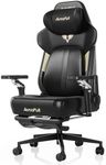 AutoFull M6 Gaming Chair, Ergonomic Office Chair with Dynamic Lumbar Support, 6D Adjustable Armrests and Footrest (Black)