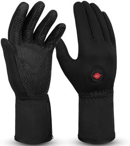 Dr.Warm Thin Heated Gloves for Men Women, Rechargeable Battery, XL