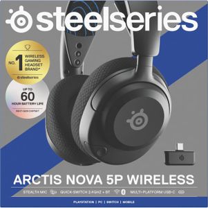 SteelSeries Arctis Nova 5P Wireless Gaming Headset – Black