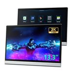 XTRONS 2pcs 13.3 Inch Android Car Headrest Monitor for Back Seat IPS Touch Car Screen TV Tablet 32GB Portable Video Player Support Netflix/YouTube, Screen Mirroring HD Input WIFI