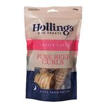 Hollings Beef Curls Dog Treats, 100% Natural Grain Free & Easily Digestible Air Dried Treats for Adult Dogs, Made From 100% Beef Trachea (100g)