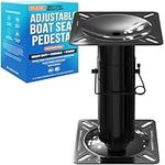 Adjustable Boat Seat Pedestal Mount Boat Seat Mount Base for Jon Boat Seats or Bass Boat Seat Pedestal Chair Stand Boat Seat Extension Boat Seat Base 11.5" to 17.5" Adjustable Boat Pedestal