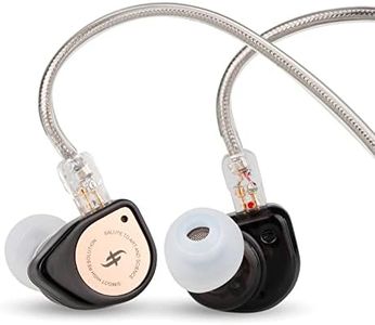 Linsoul SIMGOT EW100P 10mm Dynamic Driver in-Ear Monitors, Dual Cavity IEM with LCP Diaphragms, PC Aluminum Alloy Shell, Detachable Silver-Plated Copper Cable Gaming Earbuds, for Audiophile Musician