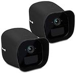 kwmobile 2x Skin Compatible with Arlo Go - Silicone Security Camera Case Outdoor CCTV Cover - Black