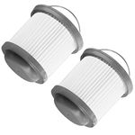 SPARES2GO Pleated Main Filter for Black & Decker Handheld Dustbuster Vacuum Cleaner (Pack of 2)