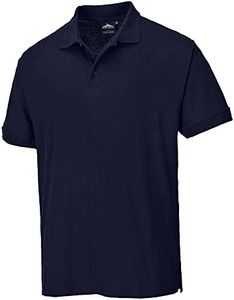 Portwest B210 Mens Stylish Naples Polo Work Shirt Dark Navy, Small