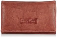 imppac Ladies Moneymaker Kellnerbörse Leather Wallet Brown 15.5 x 3 x 9.5 cm OPJ704N, Brown, L, Leather Purse for Women, Brown, L, Women's Leather Purses