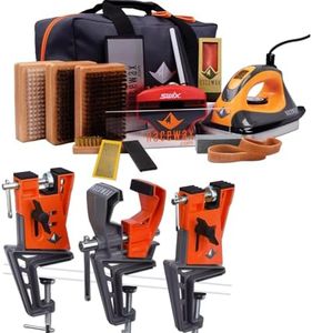 RaceWax Digital Elite Ski Wax Tuning Kit + All Metal World Cup Ski Vise - (ZS-7960)