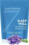 SleepWell Magnesium Chloride Flakes 3lb – Absorbs Better Than Epsom Salt - Unique & Natural Full Bath Soak Formula for Healthy Relaxation - with Cedarwood & Lavender