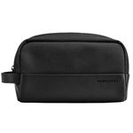 Handcuffs Toiletry Bag for Men & Women | Faux Leather | Polyester | Cosmetic Organizer | Packing Cube | Makeup Storage | Travelling Pouch (Black)