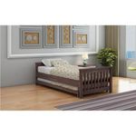 Ferrovilla Kopel Trundle Single Sheesham Wood Bed for Bedroom | Sheesham Wood Bed | Solid Wood Bed | Trundle Bed | Bed Without Storage| Single Size Bed | Bedroom Furniture | 2 Years Warranty