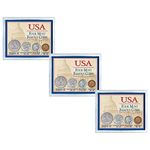 USA Four Most Famous Coins | Package of Three Collections | Genuine Coin Set Buffalo Nickel, Indian Head Cent, Bicentennial Half Dollar and Quarter | Certificate of Authenticity – American Coin Treasu