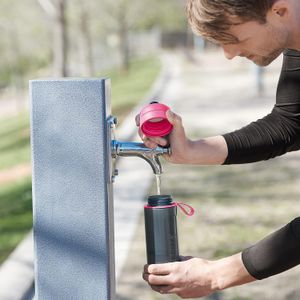 BRITA Active Water Filter Bottle – Pink, Portable BPA-Free