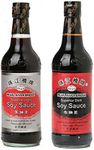 Pearl River Bridge Superior Light and Dark Soy Sauce 500ml (Twin Pack)