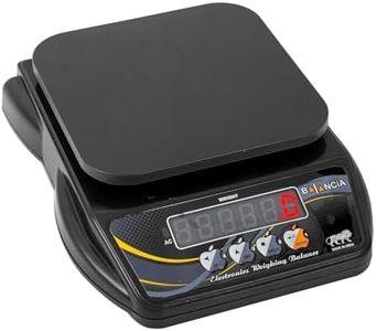 SKADIOO Weighing Machine for Food |1 Year Warranty| Weight Machine for Kitchen, Weighing Scale, Kitchen Scale for Home, Shop & Commercial Use with Power Adapter Included (Black, Capacity 10 Kg)