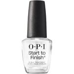 OPI Start to Finish | 3-in-1 Nail Polish Treatment, Base Coat, Top Coat, Nail Strengthener | Vitamin A & E, Vegan Formula