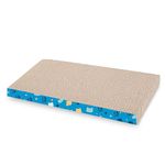 Foodie Puppies 2-in-1 Reversible Cat Scratcher Pad with Catnip - (Flat Scratcher) | Durable Corrugated Cardboard Scratching Board for Cats & Kittens | Furniture Protection Scratch Pad for Play & Rest