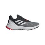 adidas Mens Terrex Soulstride Trail Running,Grey/Dash Grey/Pure Ruby,7.5