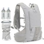 INOXTO Hydration Pack Backpack ，Water Backpack with 2L Leakproof Water Bladder, Running Hydration Vest for Man, Daypack for Cycling Motocross Climbing Trail Running (Gray)