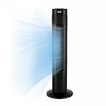 ANSIO Tower Fan 30-inch For Home and Office, 3 Hours Timer, 3 Speed Oscillating Fan - Black