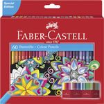 Faber-Castell 111260 Colour Pencils (Pack of 60),3.5 x 18.6 x 21 cm; 399.16 Grams