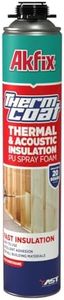 Akfix Thermcoat Spray Foam Insulation (20 Board Feet) - Wall & Attic Insulation Foam Spray, Polyurethane Expanding Foam, Closed Cell Spray Foam Insulation Kit, Gun & Cleaner NOT Included | 1 Pack