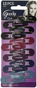 Goody Classics Contour Hair Clips, 12 Count (Pack of 3)