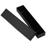 Bracelet Gift Boxes for Presents Black Cardboard Jewellery Box Black Long Necklace Case for Presents Rectangle Gift Box with Lid Square Jewellery Packaging Boxes Black