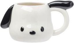 Silver Buffalo Sanrio Hello Kitty and Friends Pochacco Ceramic 3D Sculpted Mug, 20 Ounces