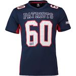 Majestic New England Patriots Moro Est. 60 Mesh Jersey NFL T-Shirt, Men, navy, Medium