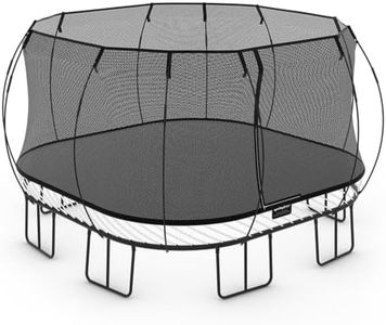 Springfree 13 x 13 ft Jumbo Square Trampoline with FlexiNet & SoftEdge Mat