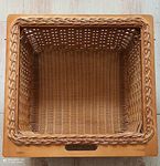 Now & Ever Modular Kitchen Natural Wood Wicker Basket (414 x 500 x 200 mm)