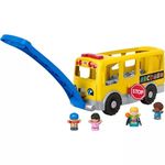 Fisher-Price Little People Toddler Learning Toy, Big Yellow Bus Musical Pull-Along Vehicle for Pretend Play Kids Ages 1+ Years