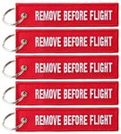 5 Pack Remove Before Flight Keychain Cruise Luggage Tag for Women Men Multipurpose Traveler Pilot Cabin Crew Baggage Tag