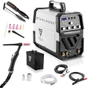 STAHLWERK AC/DC WIG 200 ST IGBT Kombi Schweißgerät mit 200 Ampere WIG MMA, Aluminium Schweißen