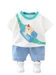 GOOGO GAAGA Boys Printed Top With Shorts Set Boys Clothing Set (12-18 Months)