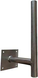 Wall Mount Height 45 cm Offset 25 cm Diameter 38 mm for 4G LTE 5G Antennas, Satellite Dish and TNT TV Rake