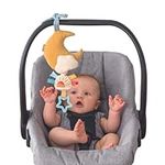 Itzy Ritzy – Musical Pull-Down Toy; Bitzy Notes Toy Attaches to Car Seat or Stroller & Plays a Soothing Melody, Moon