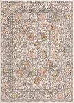 BoutiqueRugs Herstmonceux Boho Vintage Colorful Area Rug - Farmhouse Traditional Floral Pink Carpet for Living Room, Bedroom - Cream, Green, Sage, Red, Gray, Taupe - 6'7" x 9' (6x9)