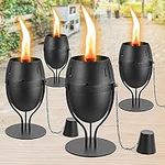 FAN-Torches 4 Pack Metal Table Top 
