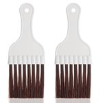 Gjinxi Air Conditioner Condenser Fin Cleaning Brush, Refrigerator Coil Cleaner, Multi-Use HVAC Maintenance Comb, Whisk Brush, Use to Remove Dust and Dirt from Keyboard and Electronic Devices (2pcs)