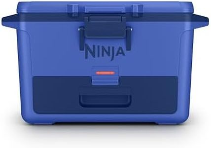 Ninja FrostVault 50qt Hard Cooler with Dry Zone | Integrated Fridge-Temp Dry Storage Drawer | Premium Heavy-Duty Insulated Cooler | Keeps Ice Cold for Days | Luminous Blue | FB151CY