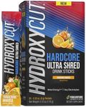 Hydroxycut Hardcore Ultra Shred Drink Sticks, Tangerine Mimosa - 20 Packets - Zero Sugar or Calories - Includes Paraxanthine & B Vitamins - for Women & Men