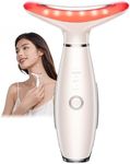 3 Color Face Massager,Face Sculpting Tool for Double Chin,Facial Massager,Face Neck Massager with Vibration and Heat,Beauty Device at Home (Nude)