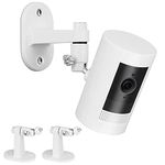 2Pack Adjustable Security Wall Mount Bracket for Ring Stick Up Cam & Ring Indoor Cam, Perfect View Angle for Your Ring Surveillance Camera - White