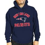 Team Fan Apparel NFL Adult Gameday Hooded Sweatshirt - Poly Fleece Cotton Blend - Stay Warm and Represent Your Team in Style, Navy, X-Large