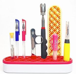 Madam Sew Upright Sewing Tools Caddy Desktop Organizer for Craft and Quilting Supplies Holds Scissors, Seam Rippers and Markers – Tabletop Sewing Accessories Storage Organizer (Red)