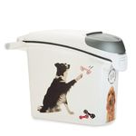 Curver | Stackable Food Container 15L/6kg Love Pets Dog, White, 23.2 x 50.3 x 35.5 cm, Plastic