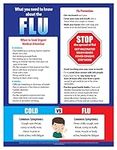 Flu Prevention Safety Poster - 17 x